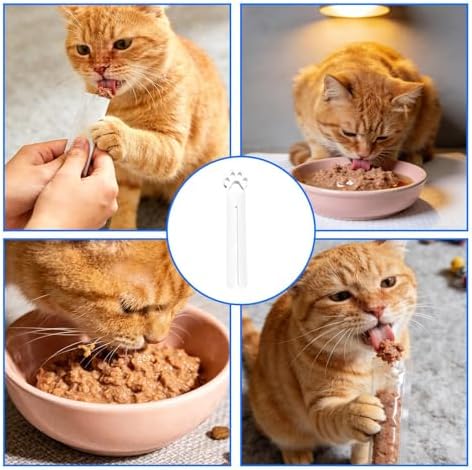 Cat Food Squeezer – 3D Printed Treat Dispenser | 3D-Printed Kitten Strip Cat Food Squeezer for Wet Treats, Ideal for Training and Feeding, Pet Trainers Animal Lovers Apartment Home Office Shelters