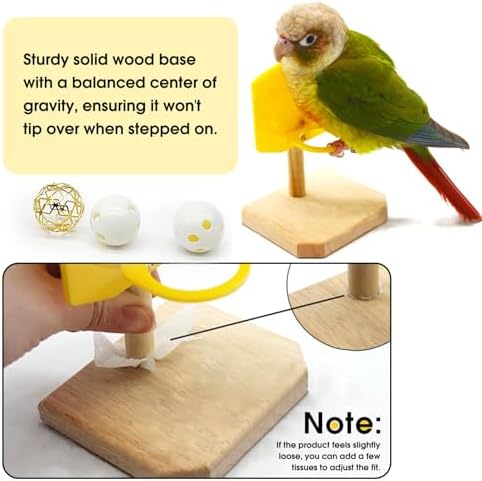 QBLEEV Bird Basketball Toy, Parrot Activity & Foraging Training Toys Set
