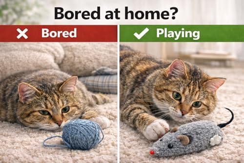 ZYLOSTORE CAT Toy, Mouse for Cats, Interactive Toy, for Indoor Cats,Pack of 2 MICE,Automatic CAT Toy,