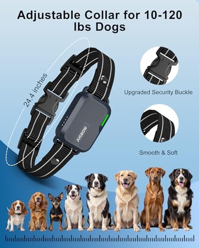 Dog Shock Collar - 4500FT Dog Training Collar with Remote | IPX8 Waterproof Electric Dog Collar with 4 Training Modes, Security Lock, Rechargeable eCollar for 10-120lbs Dogs(Dark Blue)
