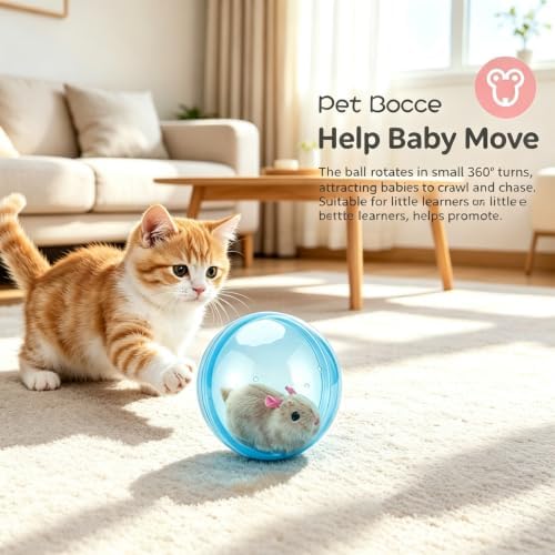 Self-Rolling Interactive Cat Ball - Mouse - Automatic Obstacle Avoidance