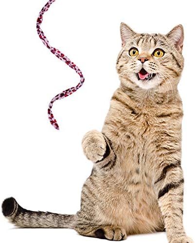 Sumind 3 Pieces Jungle Cat Wand Toys,Leopard Color