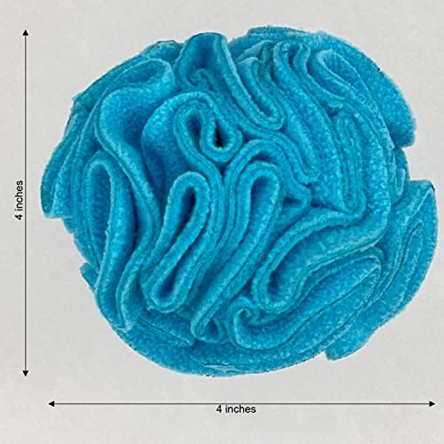 Glory To Dog Small Breed Snuffle Puzzle Ball Treat Foraging Dog Toy Blue