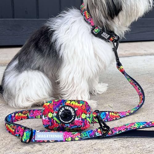 WAG TRENDZ Dog Poop Bag Dispenser | Doggy Bag Holder | Street Graffiti