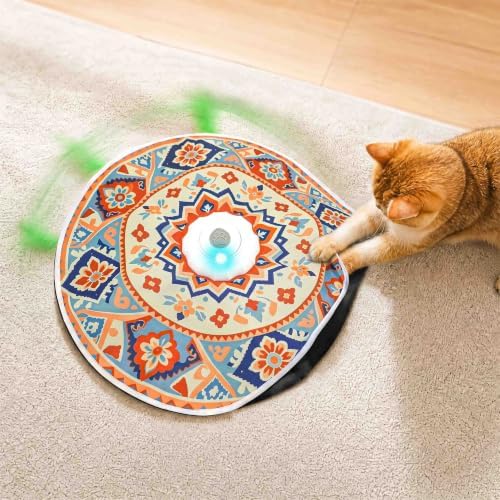 Interactive Cat Toys, Rechargeable & Touch Activated Hide and Seek Kitten Toys for Bored Indoor Cats