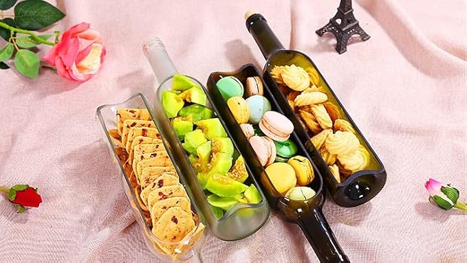 Wine Bottle vase not Included Hanger, only Bottle, Add Your Like Flowers, Plant(5PCS Transparent)