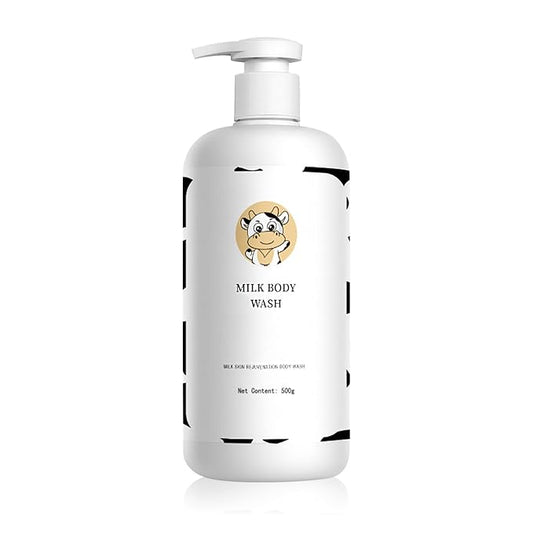 Milk Moisturizing Body Wash,Hydrating Shower Gel for Men & Women,Mild Gentle Body Cleanser,Nourishing Skincare Body Wash for All Skin Types, 500 ML(C)