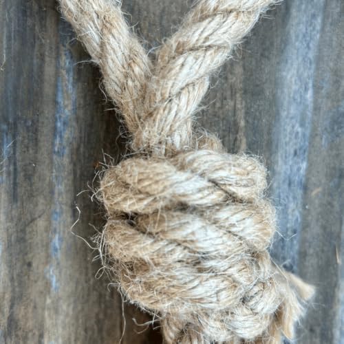 Medium Hemp Rope Dog Tug Toy, Eco-Friendly, No Harmful Dyes (not a chew Toy!)