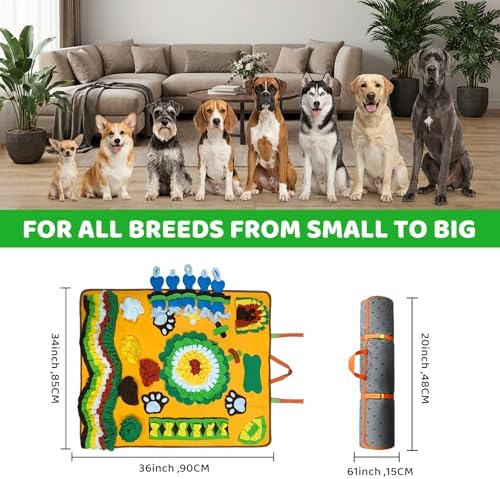 Snuffle Mat for Dogs, Enrichment Puzzle and Slow Feeder