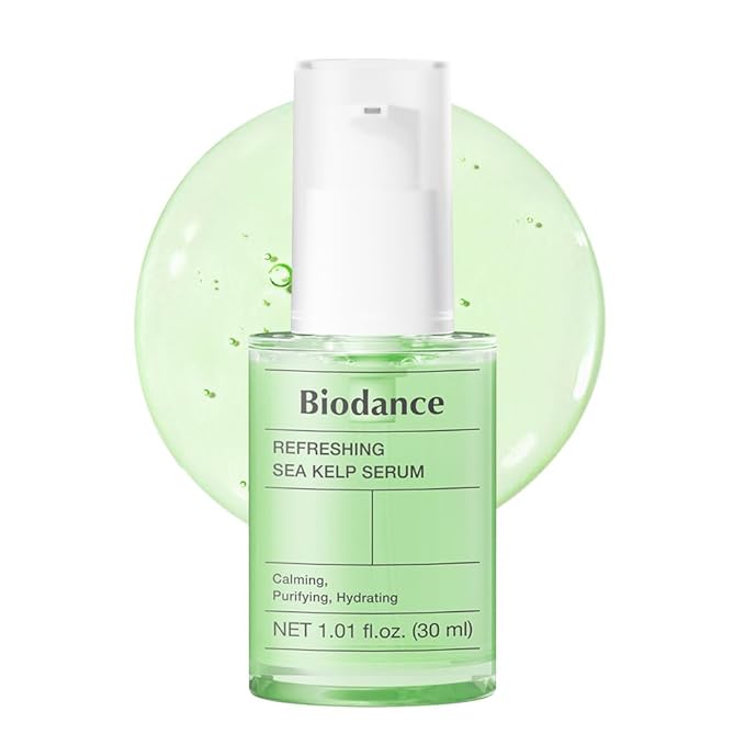 BIODANCE Refreshing Sea Kelp Serum, Oil & Sebum Control, Calming Serum for Oily & Combination Skin, Korean Skin Care, Valentines Day Gifts for Her | 1.01 fl.oz x 1 ea