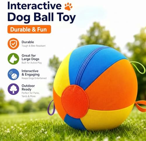 Herding Ball for Dogs 22.5" Large Dog Ball for Medium & Huge Breeds