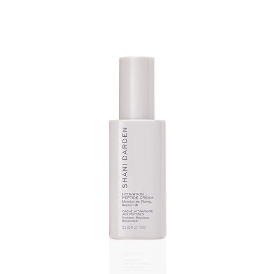 Shani Darden Hydration Peptide Cream, Oil-Free Face Moisturizer with Peptides, Squalane, Niacinamide & Ceramides for Normal to Dry Skin, Up to 72 Hours of Hydration Without Clogging Pores, 2.5 fl oz