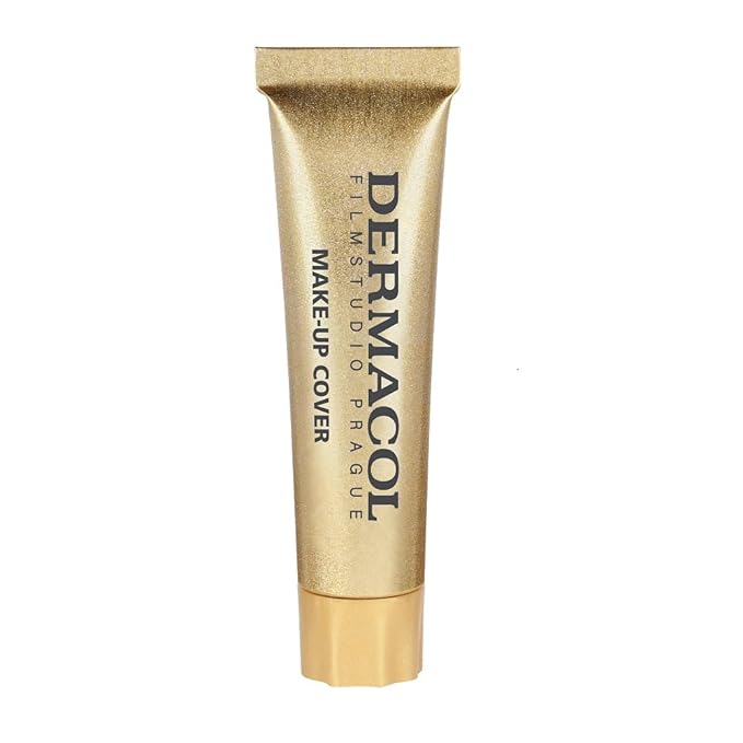 Dermacol - Mini Full Coverage Foundation 13g, Liquid Makeup Matte Foundation with SPF 30, Waterproof Foundation for Oily Skin, Acne, & Under Eye Bags, Long-Lasting Makeup Products Shade- 218