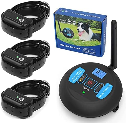 Wireless Dog Fence Collar, Waterproof Rechargeable for Stubborn Dogs