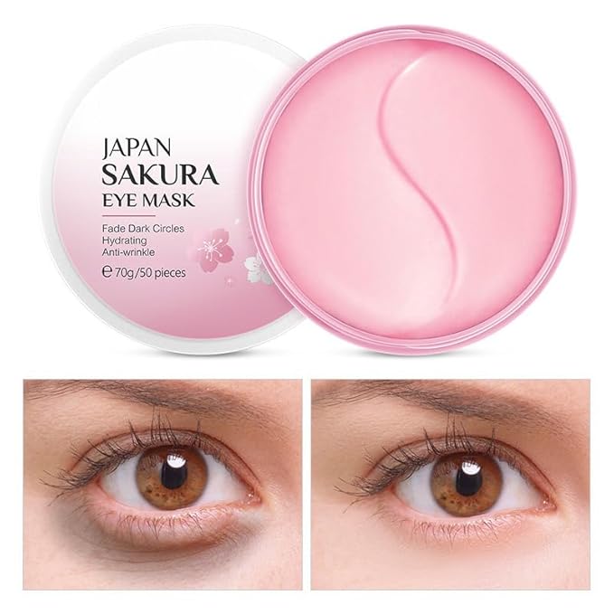 1 Box Sakura Eye Mask Soothing Lifting Firming Moisturizing Firming Eye Mask, 70g / 50 Pieces