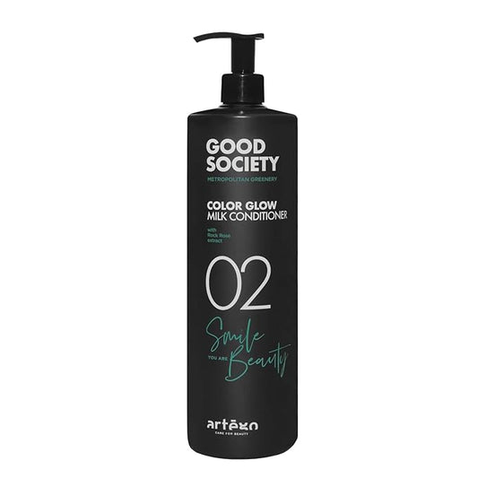Artègo Good Society Color Glow Milk Conditioner (33.8 fl oz) – Lightweight Detangling Conditioner for Color-Treated Hair