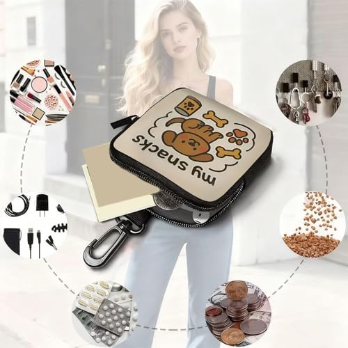 Dog Treat Bag – Portable Training Pouch | Treat Dispenser for Dogs & Puppies, Hands-Free Snack Storage for Training & Walking, Ideal Outdoor Camping, Hiking, Travel and Daily Use