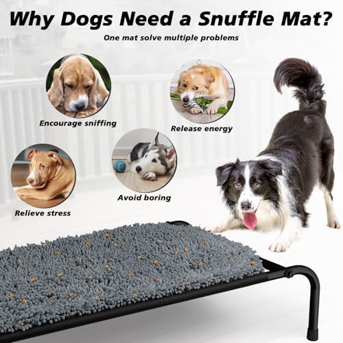 Rundik Snuffle Mat for Dogs, Interactive Puzzle Toys Feeding Games for Pets