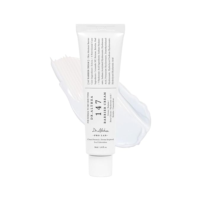 Dr.Althea 147 Barrier Cream | Daily Skin Barrier Care | Deep Hydrating with Hyaluronic Acid & Ceramides | Korean Vegan Skincare for All Skin Types | 1.69 Fl Oz (Ver.2 - Pack of 1)