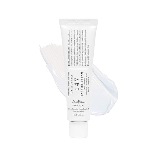 Dr.Althea 147 Barrier Cream | Daily Skin Barrier Care | Deep Hydrating with Hyaluronic Acid & Ceramides | Korean Vegan Skincare for All Skin Types | 1.69 Fl Oz (Ver.2 - Pack of 1)