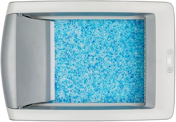 PetSafe Official ScoopFree Complete Reusable Tray - Includes 4.3 lb of Premium Blue Crystal Litter - Compatible with All ScoopFree Complete Automatic Self Cleaning Litter Box Systems
