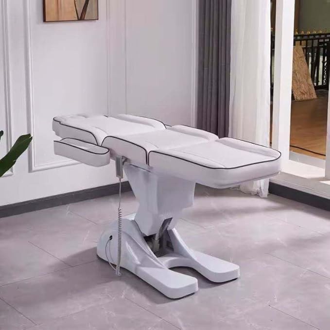 Laser Tattoo Treatment Foot Therapy Hair Salon Chair Beautician Bed Electric Massage Table Adjustable Facial Massage Tattoo Chair 3 Motors Customized Angle Spa Bed