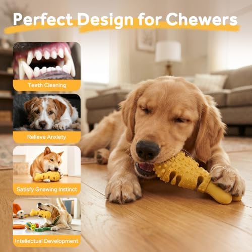 Chicken Leg Dog Chew Toy for Aggressive Chewers, Tough Dog Toys, for Large
