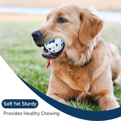 6 Pack Dog Balls Tennis Ball for Aggressive Chewers Indestructible Dog Toys