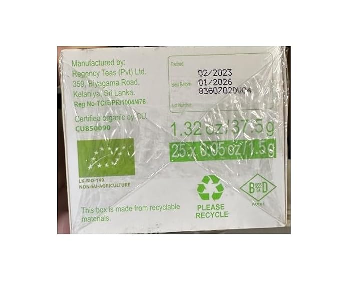 HYLEYS Organic Green Tea with Soursop Flavor, 150 Individually Wrapped Tea Bags (6 Pack of 25) - USDA Organic Graviola Guanabana Tea with Light Caffeine