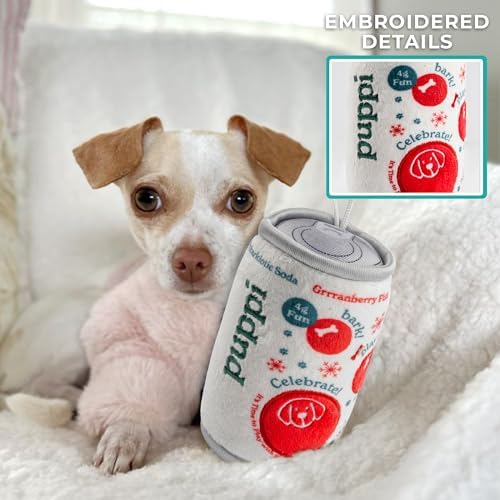 Haute Diggity Dog Puppi Plush Dog Toy, Drink Parody Stuffed Chew Toys
