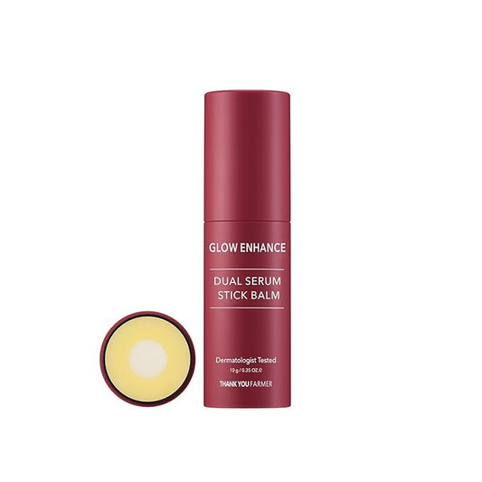 THANKYOU FARMER Glow Enhance Dual Serum Stick Balm - Korean Eye Cream for Face, Crows Feet Eye Treatment Fine Lines Lifting 0.35oz