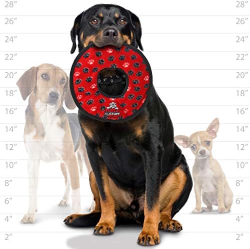 TUFFY® : No Stuff Ring Dog Toy: Ultra Durable Plush Toy with Multiple Layers & Reinforced Seams, Washable and Floats, Original Construction