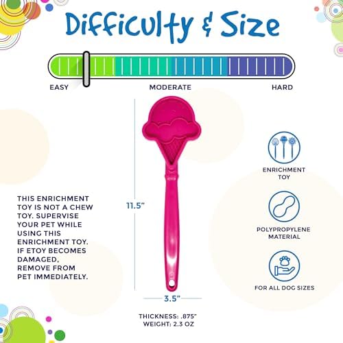 SodaPup Lick Sticks eToy – Durable Interactive Enrichment Toy Made in USA from Non-Toxic, Pet-Safe, Food Safe Material for Bonding, Training, Calming, Mental Stimulation, Oral Health & More