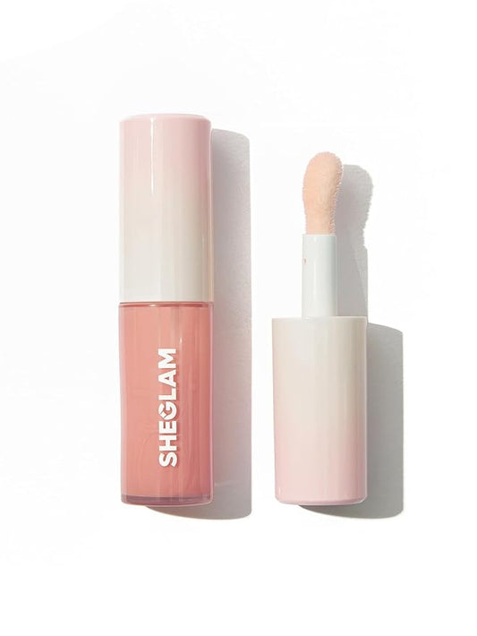 SHEGLAM Hot Goss Plumping Lip Gloss Instant Volumising High Shine Finish Moisturizing Lip Plumper Gloss Reduce Lip Fine Lines Non-Sticky-Oh Em Gee