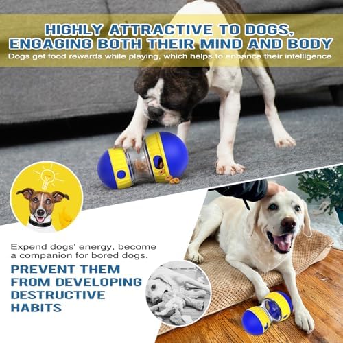 BSISUERM Dog Food Dispenser Puzzle Toy Bundle with Indestructible Interactive Dog Frozen Treat Chew Toys