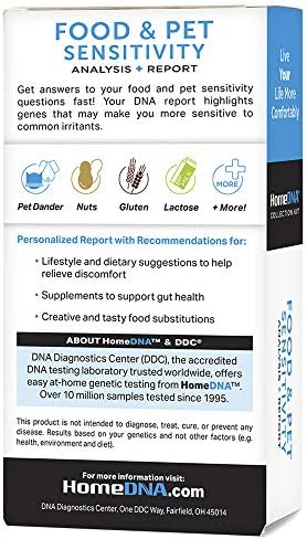 Food & Pet Sensitivity at-Home DNA Test Kit | Lab Fees NOT Included | Kit ONLY