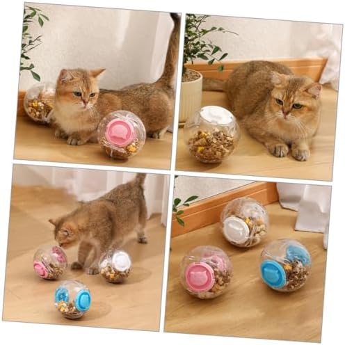 Toyvian 3pcs Interactive Pet Treat Dispenser Toy Snack Storage for Dogs and Cats for Engaging Playtime and Food Dispensing Fun