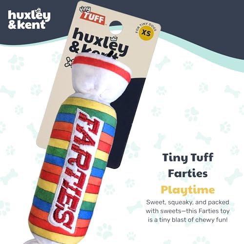 Huxley & Kent Tiny Tuff Plush Dog Toy, Farties