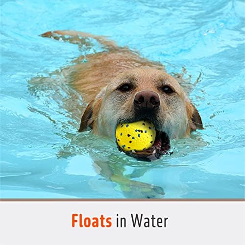 Kimee 3.9'' Dog Balls Tennis Balls Dog Toys for Aggressive Chewers 3 Balls