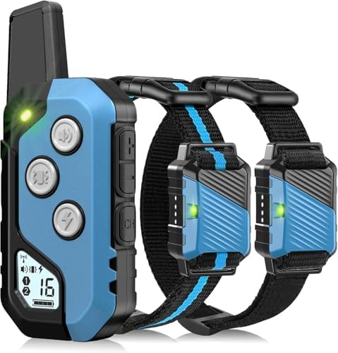 PIOUNS Shock Collar for 2 Dogs, Dog Training Collar with Remote