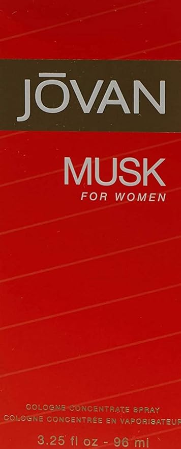 Jovan Musk for Women Eau de Cologne Spray 3.25 fl oz (Pack of 1), Sexy Perfume for Women, Notes of Jasmine, Amber, and Neroli, Women's Fragrance, Long Lasting, Everyday Fragrance, Travel Size