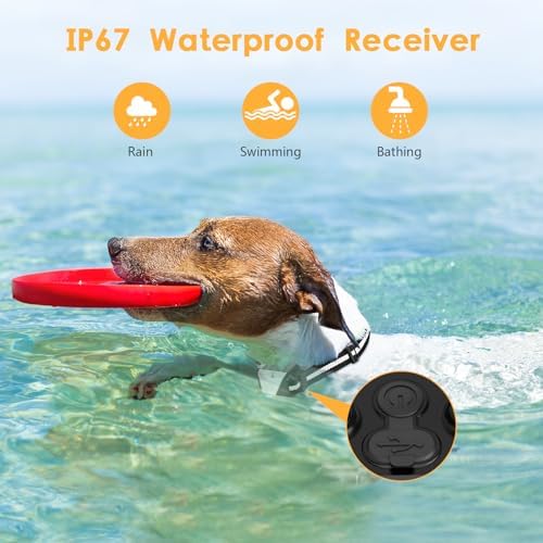 PIOUNS Shock Collar for Dogs, Dog Training Collar with Remote, 3 Modes