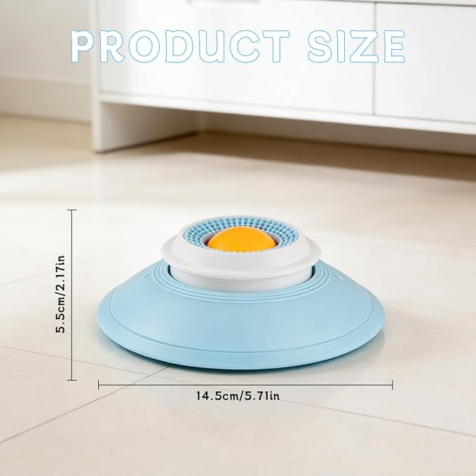 2026 New Dog Lick Sphere, Non-Slip Dogs Liquid Lickbowl, Anxieties Relief Slow Feeder Dog Lick Ball Treat Dispenser, Non-Slip Licking Bowl Enrichment Toys to Keep Them for All Dogs and Cat (Yellow)