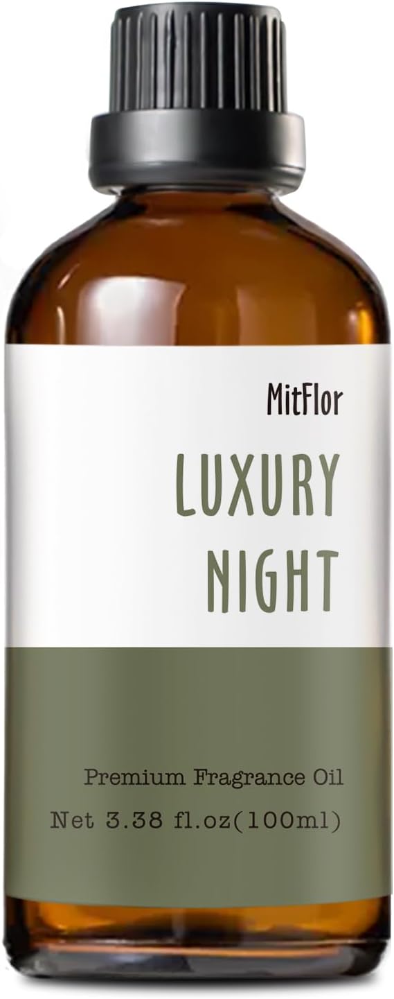 Luxury Night Fragrance Oil, MitFlor Hotel Diffuser Scent Essential Oils, 3.38 OZ/100ML, Premium Fragrance Oil for Soap & Candle Making