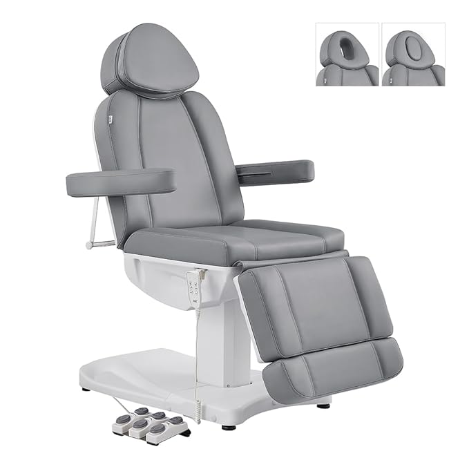 DIR Full Electrical Medical Aesthetic Chair Facial Beauty Bed Podiatry Doctors Office Chair with 3 Motors Ink