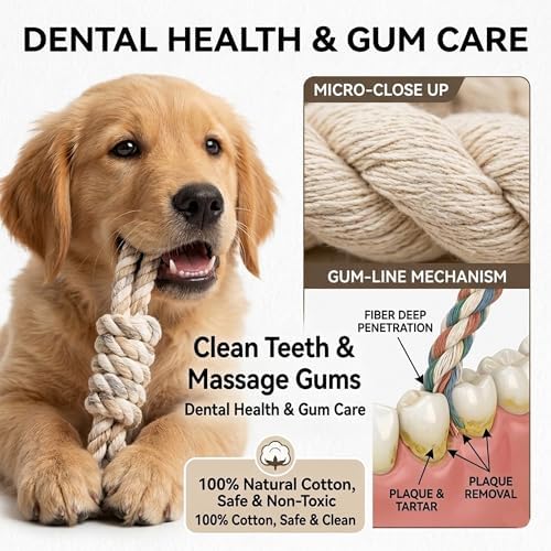 11 Pack Dog Rope Toys for Puppies Small & Medium Dogs, Durable Dog Chew Toys for Teething, Interactive Puppy Toys for Dental Health, Dog Toys Variety Pack to Keep Them Busy