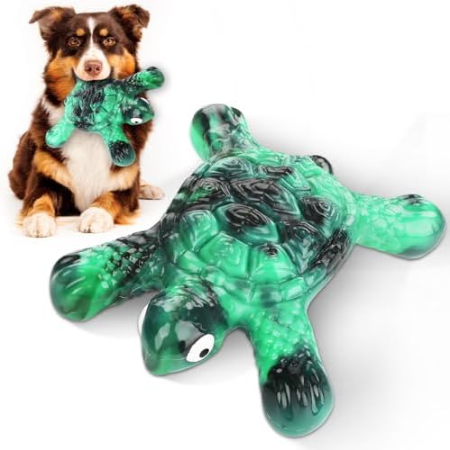 Letsmeet Tough Indestructible Dog Chew Toys for Aggressive Chewers to Keep Them Busy - Heavy Duty Nylon with Treat Groove for Medium & Large Breeds
