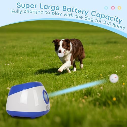Automatic Ball Launcher for Dogs: 40-80FT Thrower Fetch Machine