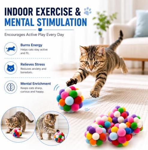 Cat Toy Balls, 1.75", 9PCS