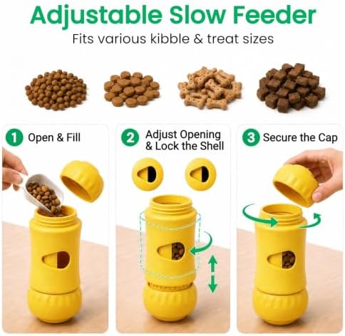 Interactive Frozen Dog Treat Dispensing Enrichment Puzzle Chew Toy